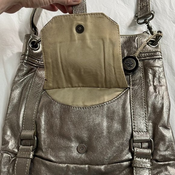 The Sak Leather Crossbody Purse Hobo Bronze - Picture 4 of 11